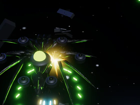 Lacewing Battlecruiser, Sector 4 · Graveyard Drift